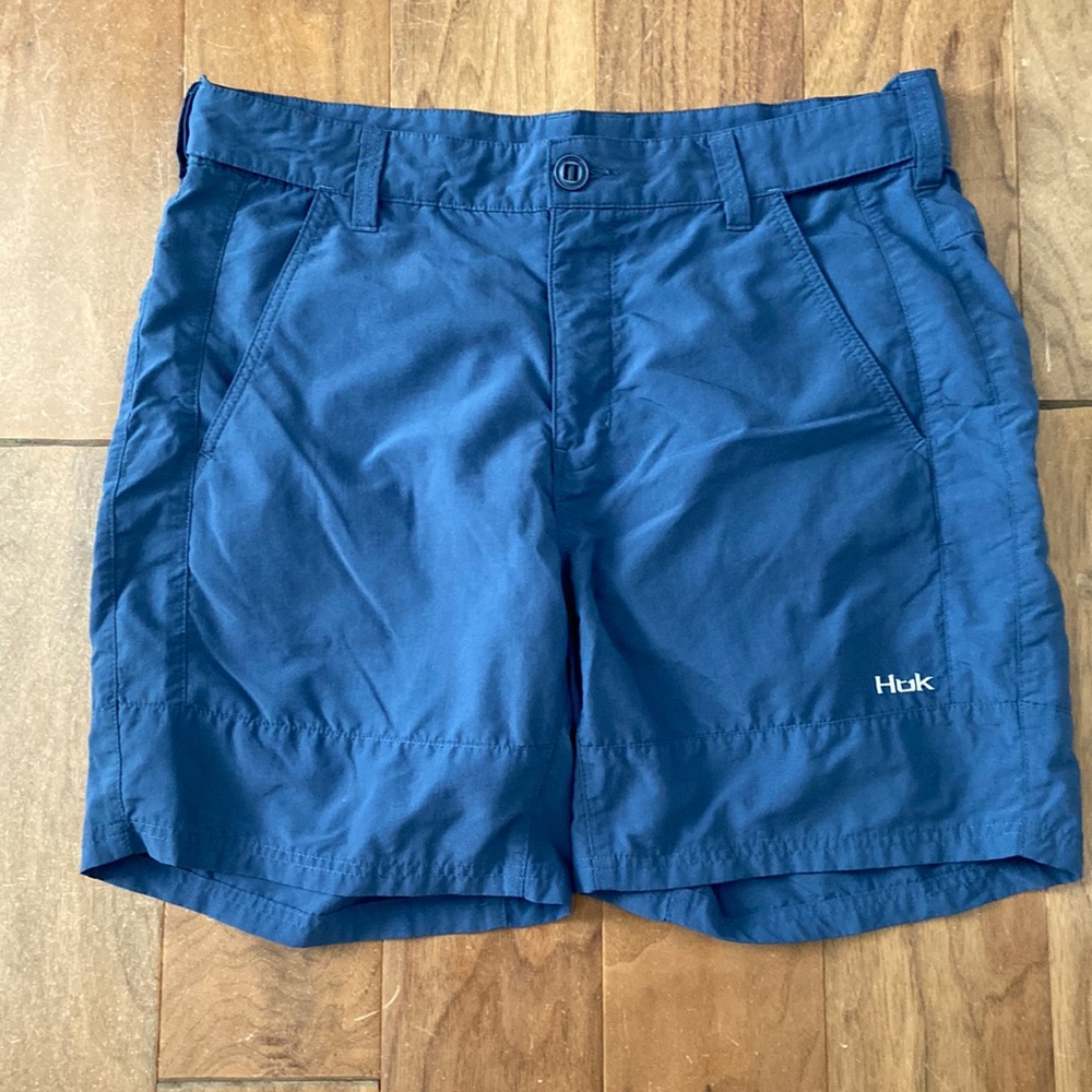 HUK fishing short 7” Men Navy XL